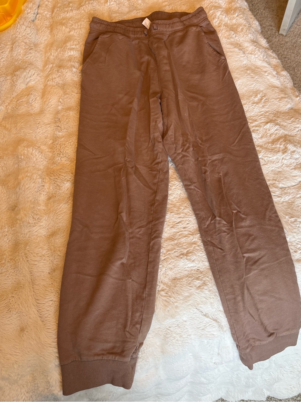 OshKosh B'gosh Boys Brown Beige Jogger Sweatpants